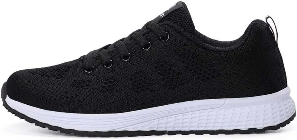Women's Running Walking Tennis Shoes Comfortable Lace Up Womens Running Shoes Wide Casual Tennis Shoes Wedge Sneakers Waterproof Tennis Shoe Trainers Shoe