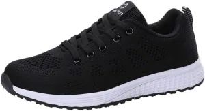 Women's Running Walking Tennis Shoes Comfortable Lace Up Womens Running Shoes Wide Casual Tennis Shoes Wedge Sneakers Waterproof Tennis Shoe Trainers Shoe