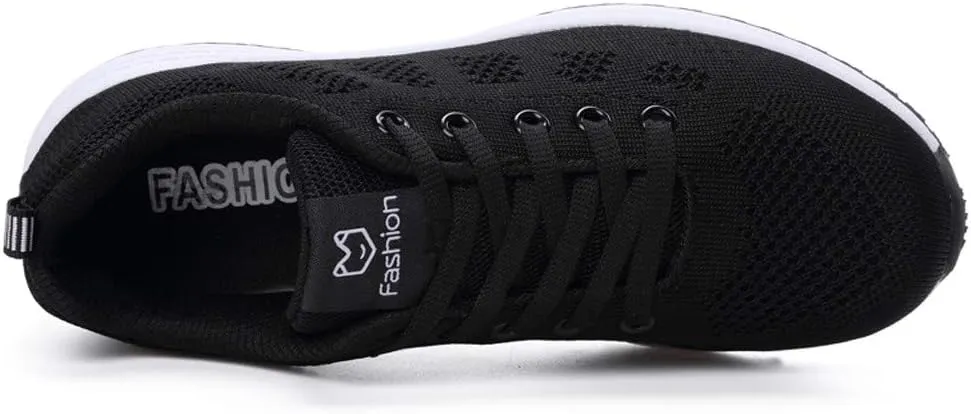 Women's Running Walking Tennis Shoes Comfortable Lace Up Womens Running Shoes Wide Casual Tennis Shoes Wedge Sneakers Waterproof Tennis Shoe Trainers Shoe