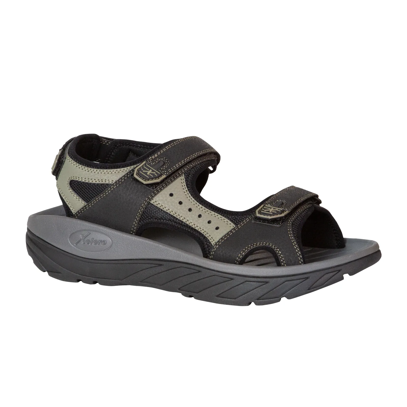 Xelero Tru Trek Active Sandal (Men) - Black/Moss