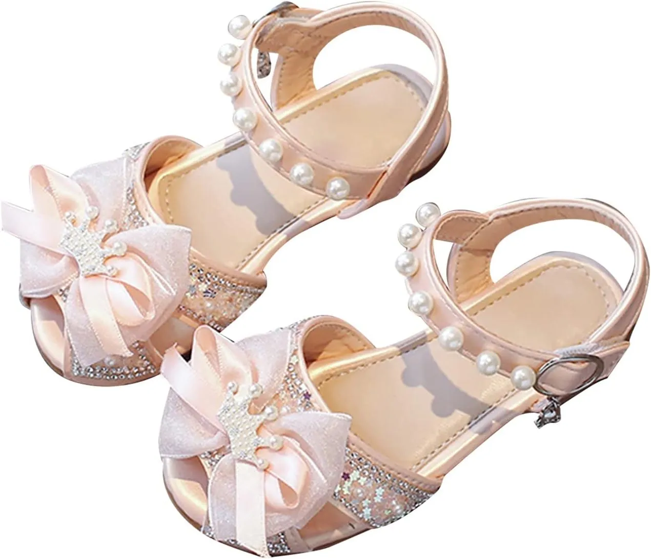 Zapatos Para NiOs Summer Baby Toddler Sandals Summer Lightweight Breathable Bow Girls Princess Girls Dress Shoes Size 1
