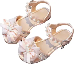 Zapatos Para NiOs Summer Baby Toddler Sandals Summer Lightweight Breathable Bow Girls Princess Girls Dress Shoes Size 1
